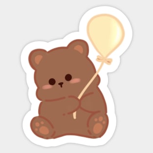 Balloon Bear Sticker